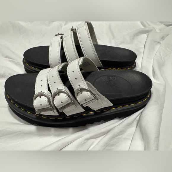 Dr. Martens Shoes - white dr. marten platform sandals